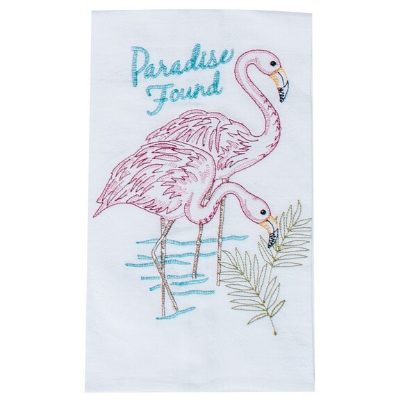Flamingo 'Paradise Found' Kitchen Towel - Picture 1 of 1